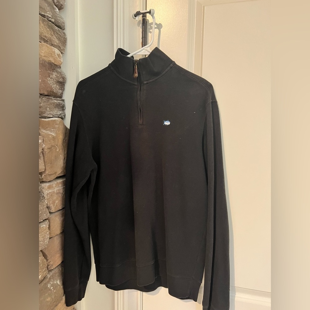Black Southern Tide Quarter Zip - Medium